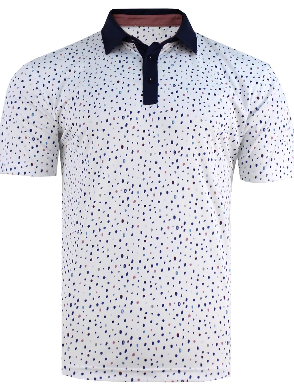 Men's Swannies Jaws Polo in white multi - M